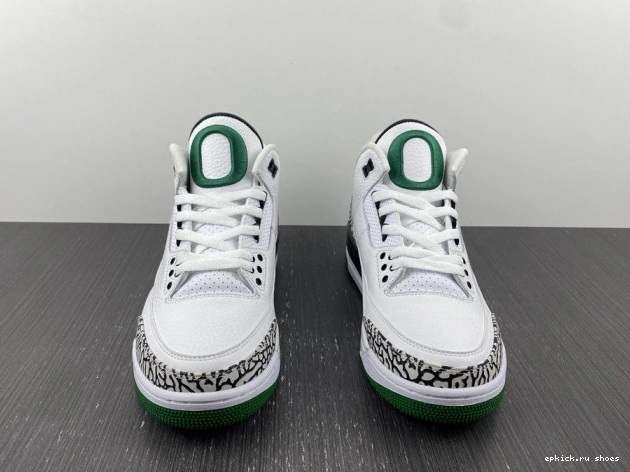 Rep Pit Oregon Ducks Crew 3 Jordan Retro White 594282233 0812